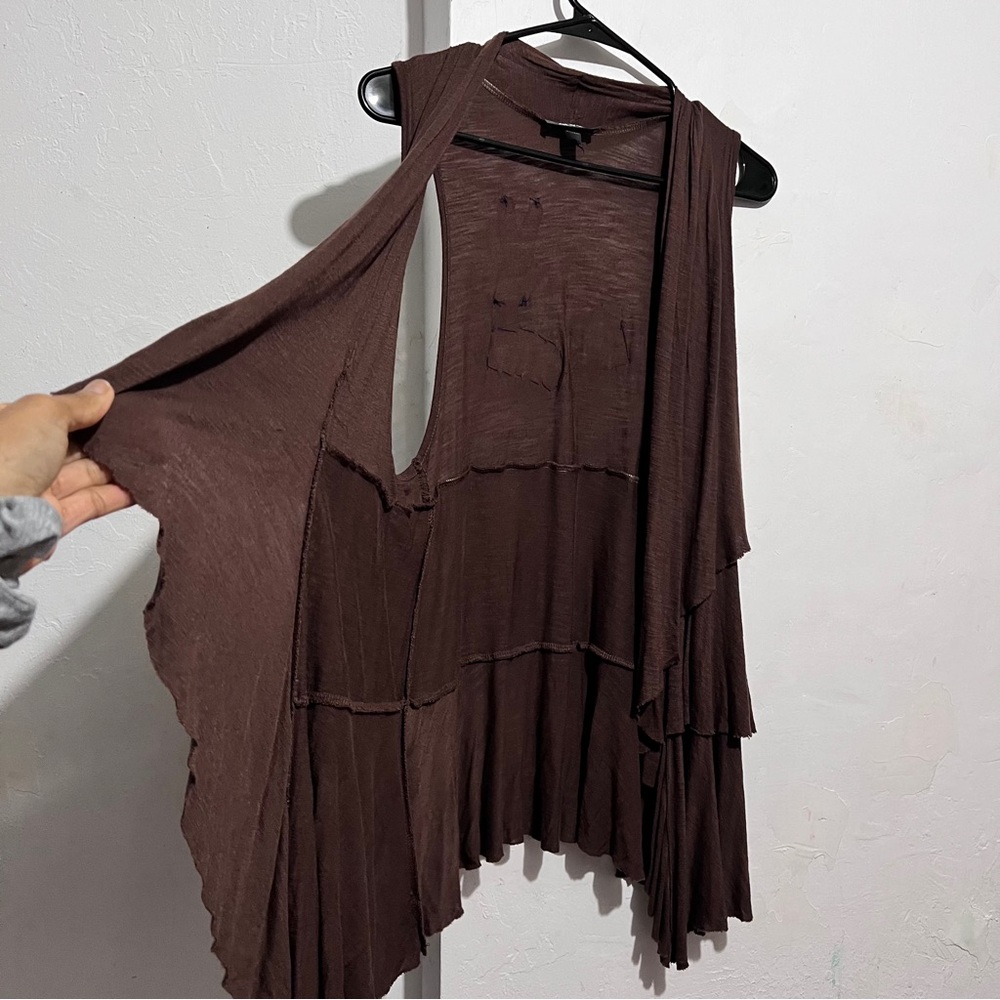 Brown layered vest with a boho vibe #festivalvibes ALYX size L
:Box OW4:
